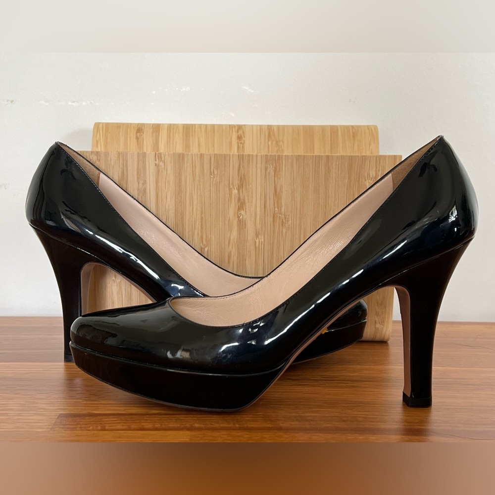 Prada Shoes | Prada Patent Leather Black Pump | Color: Black | Size: 38.5 |
